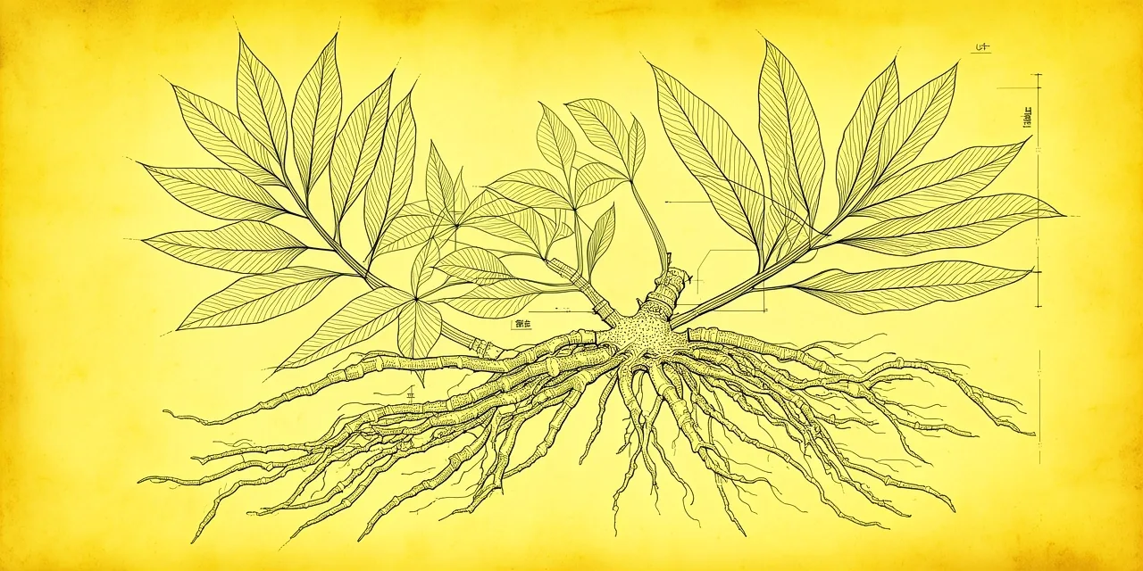 Botanical blueprint of Tongkat Ali